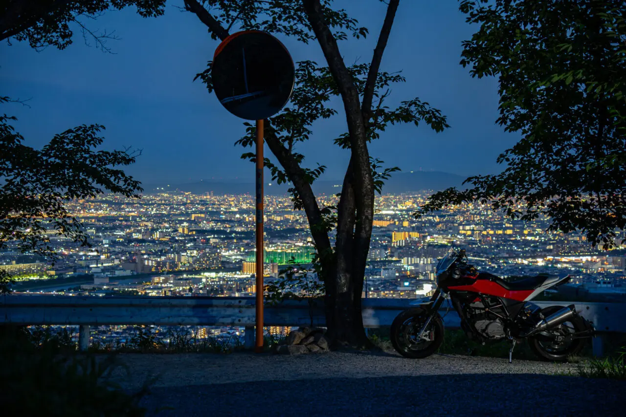 展望台から見る宝塚の夜景