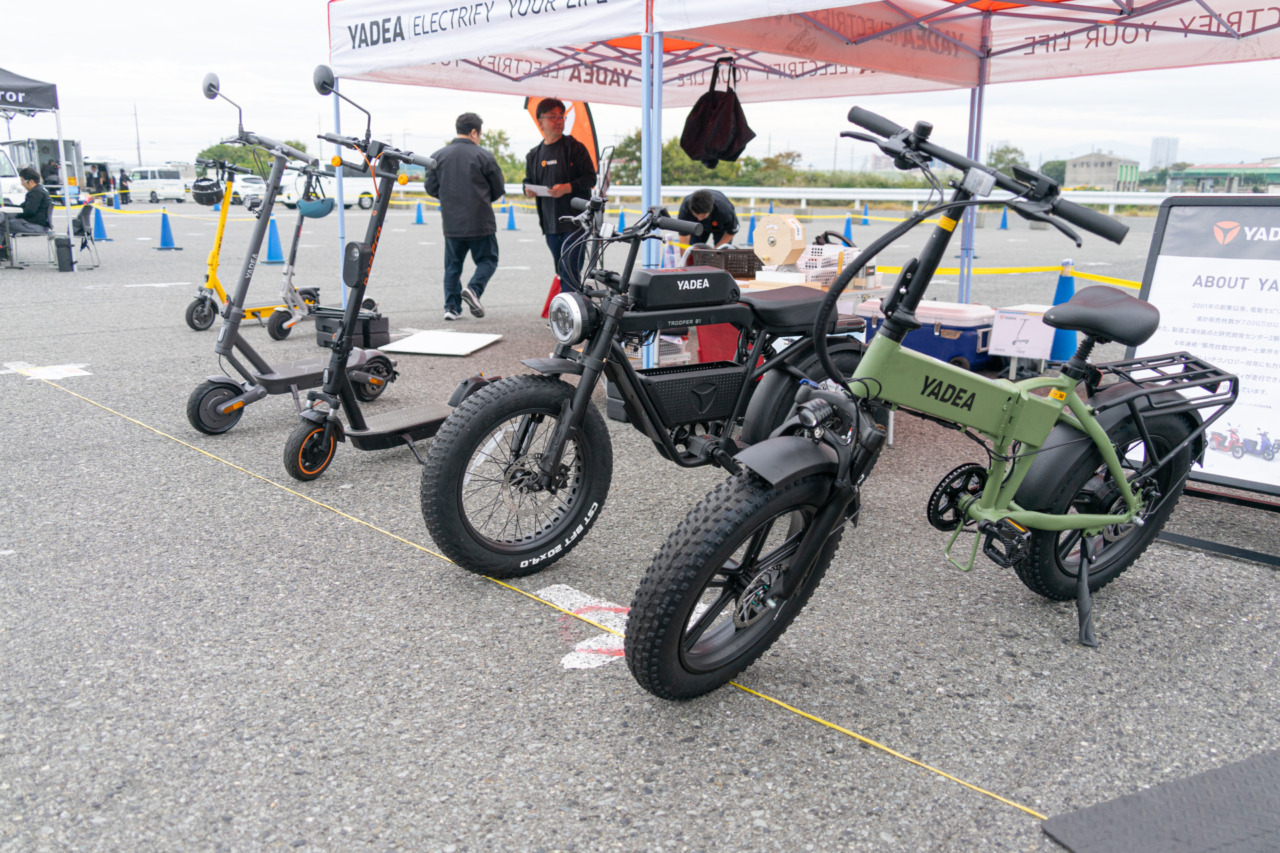 開発中の最新電動バイクで爆走！