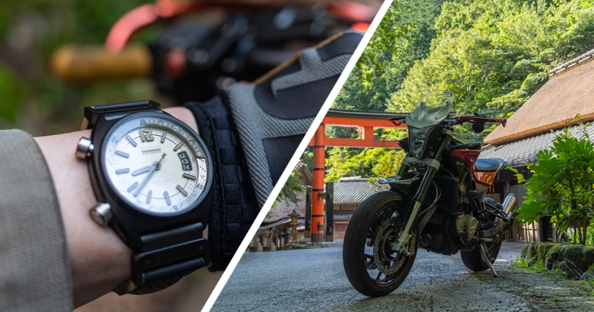 バイク乗りの腕時計「MOTO-R Mid」レビュー|京都でデジタルデトックス・ツーリング